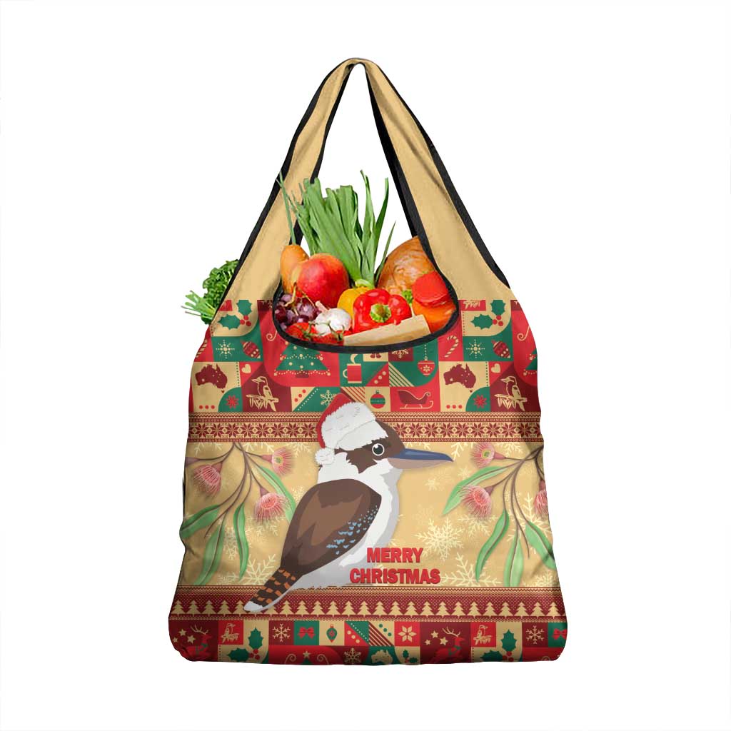 Australia Christmas Grocery Bag Kookaburra Santa With Gumtree