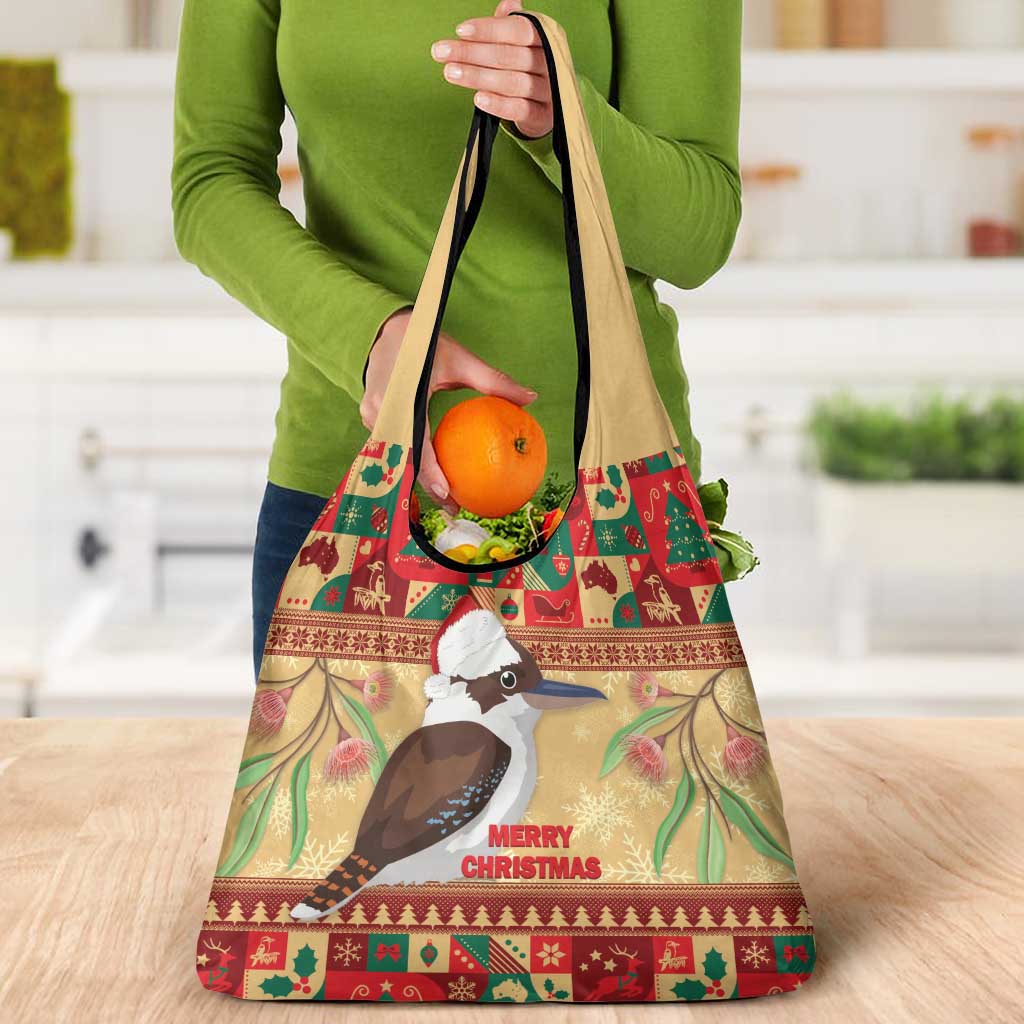 Australia Christmas Grocery Bag Kookaburra Santa With Gumtree