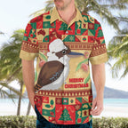 Australia Christmas Hawaiian Shirt Kookaburra Santa With Gumtree