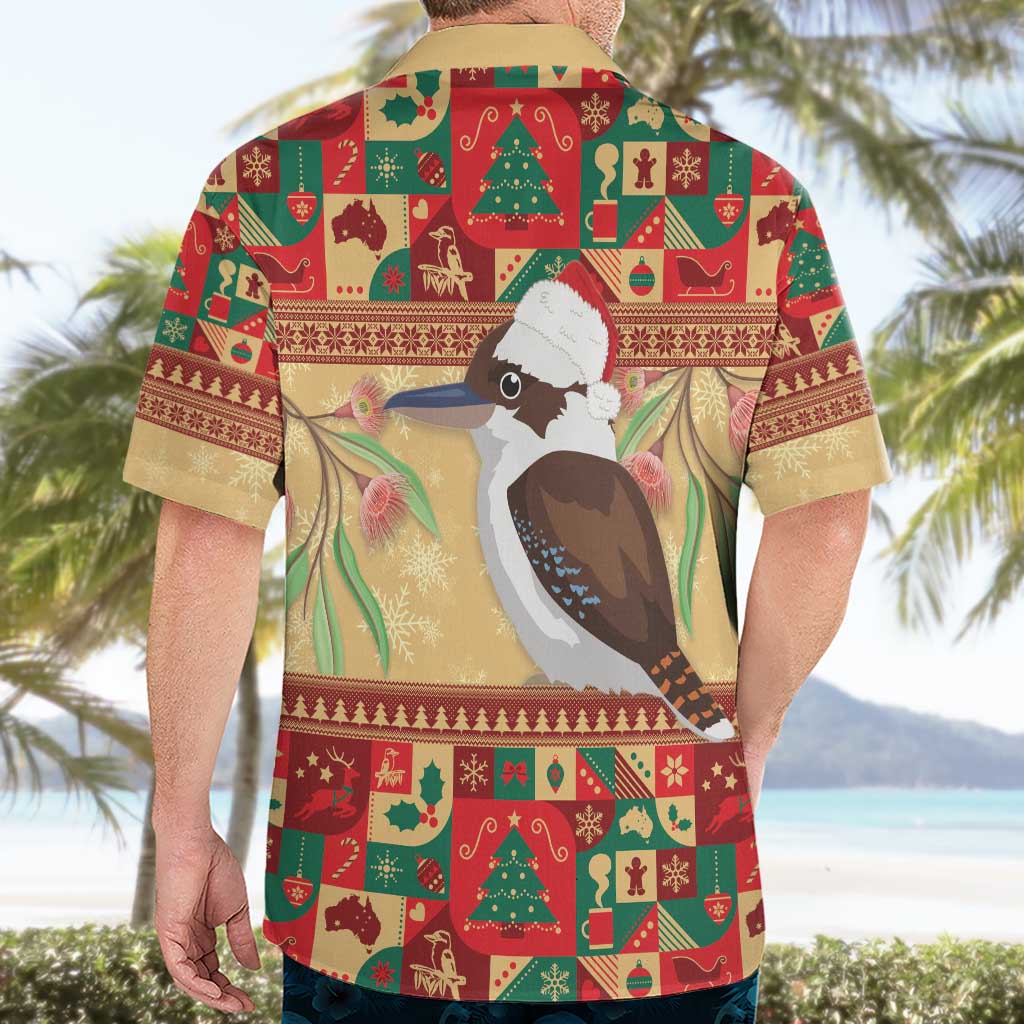 Australia Christmas Hawaiian Shirt Kookaburra Santa With Gumtree