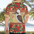 Australia Christmas Hawaiian Shirt Kookaburra Santa With Gumtree