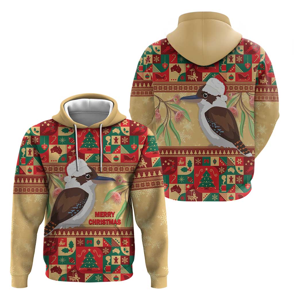 Australia Christmas Hoodie Kookaburra Santa With Gumtree