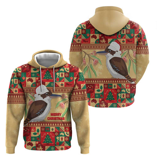 Australia Christmas Hoodie Kookaburra Santa With Gumtree