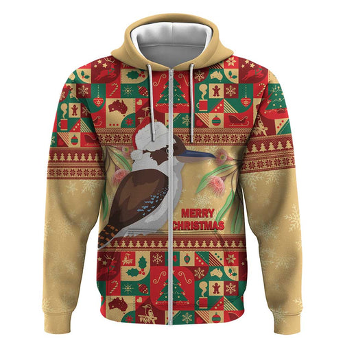 Australia Christmas Hoodie Kookaburra Santa With Gumtree