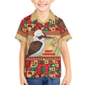 Australia Christmas Kid Hawaiian Shirt Kookaburra Santa With Gumtree