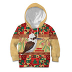 Australia Christmas Kid Hoodie Kookaburra Santa With Gumtree