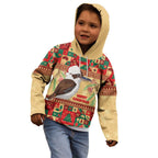 Australia Christmas Kid Hoodie Kookaburra Santa With Gumtree