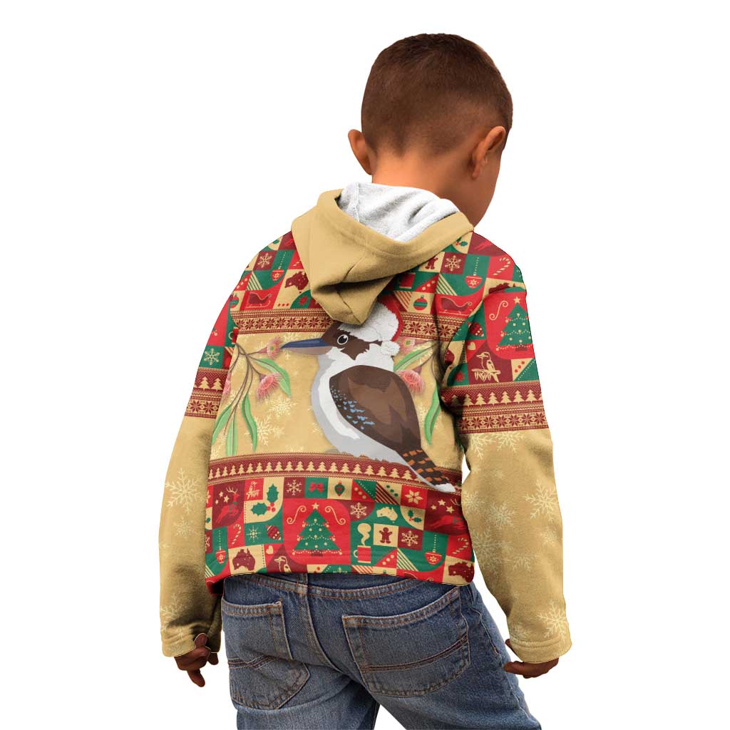 Australia Christmas Kid Hoodie Kookaburra Santa With Gumtree