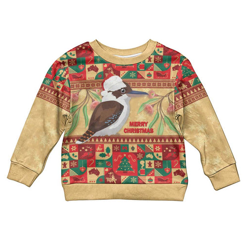 Australia Christmas Kid Ugly Christmas Sweater Kookaburra Santa With Gumtree