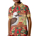 Australia Christmas Kid Polo Shirt Kookaburra Santa With Gumtree