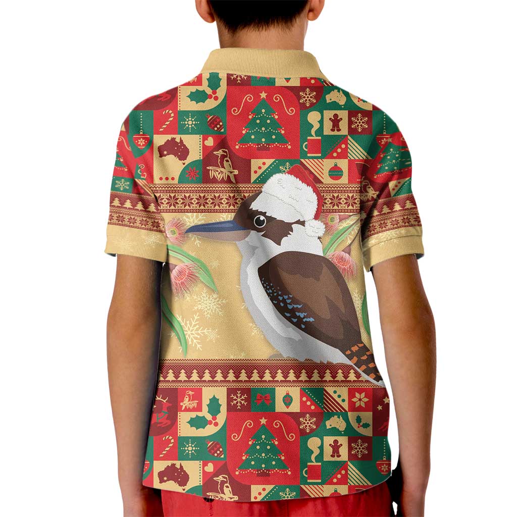 Australia Christmas Kid Polo Shirt Kookaburra Santa With Gumtree