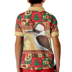 Australia Christmas Kid Polo Shirt Kookaburra Santa With Gumtree