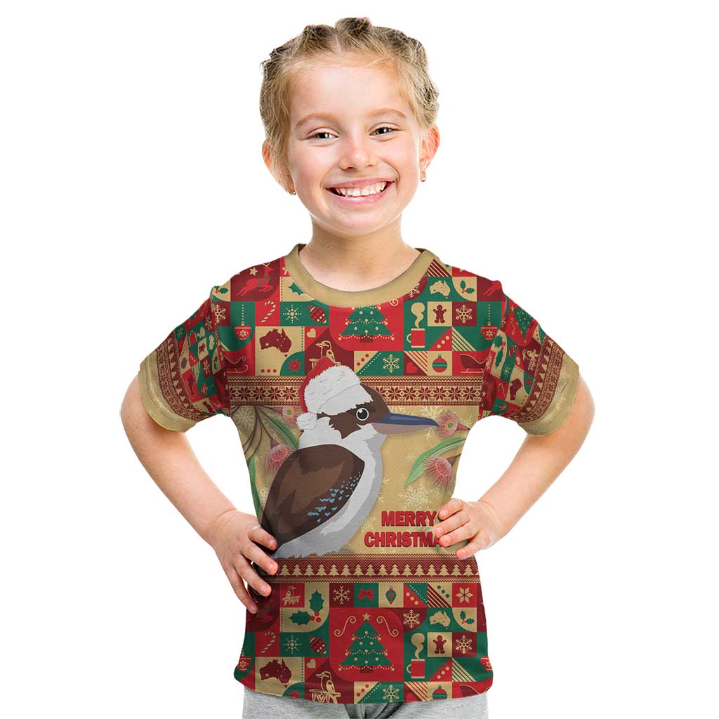 Australia Christmas Kid T Shirt Kookaburra Santa With Gumtree