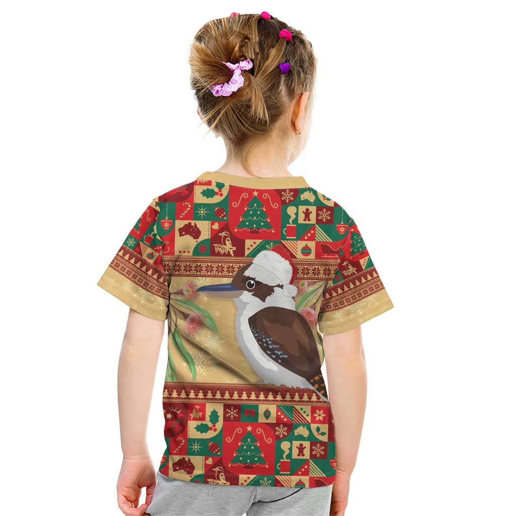 Australia Christmas Kid T Shirt Kookaburra Santa With Gumtree
