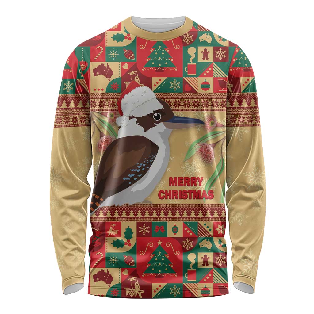 Australia Christmas Long Sleeve Shirt Kookaburra Santa With Gumtree