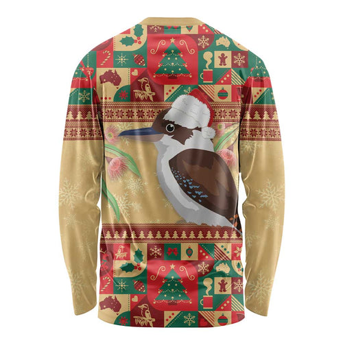 Australia Christmas Long Sleeve Shirt Kookaburra Santa With Gumtree