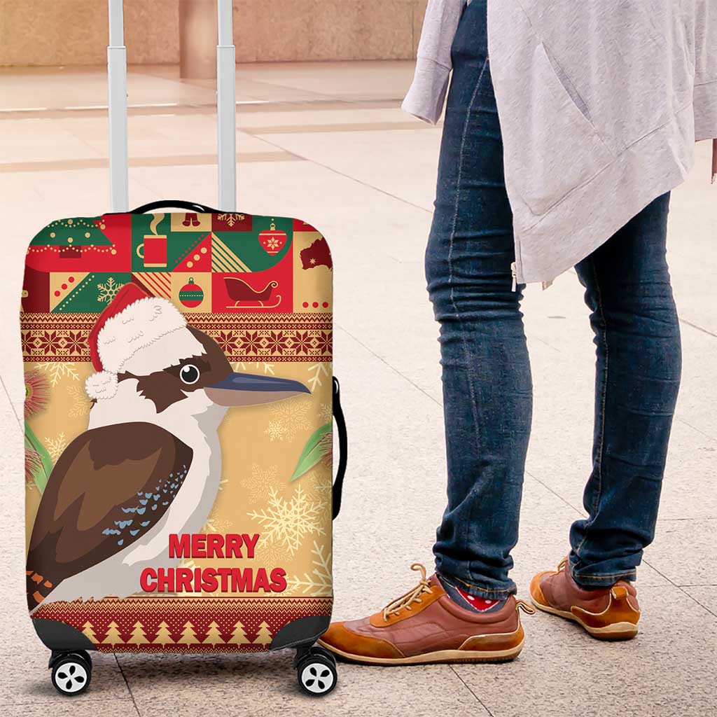 Australia Christmas Luggage Cover Kookaburra Santa With Gumtree