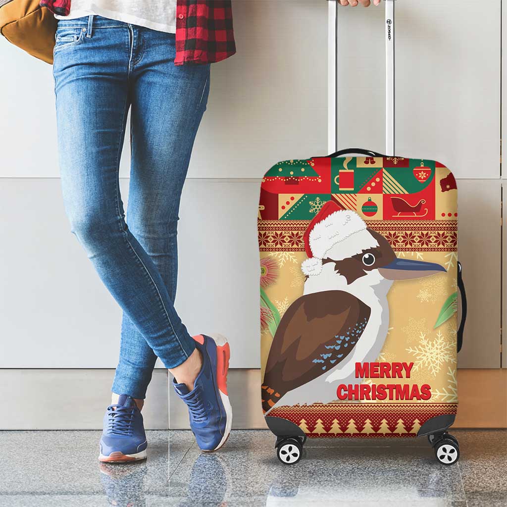 Australia Christmas Luggage Cover Kookaburra Santa With Gumtree