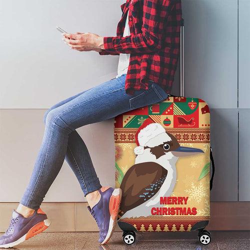 Australia Christmas Luggage Cover Kookaburra Santa With Gumtree
