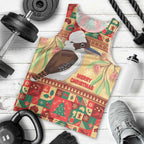 Australia Christmas Men Tank Top Kookaburra Santa With Gumtree