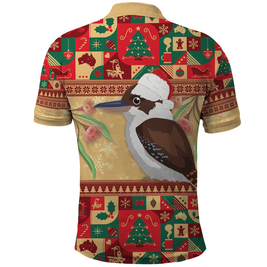 Australia Christmas Polo Shirt Kookaburra Santa With Gumtree