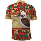Australia Christmas Polo Shirt Kookaburra Santa With Gumtree