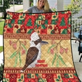Australia Christmas Quilt Kookaburra Santa With Gumtree