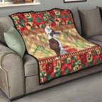 Australia Christmas Quilt Kookaburra Santa With Gumtree