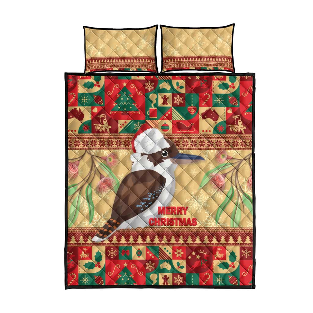 Australia Christmas Quilt Bed Set Kookaburra Santa With Gumtree