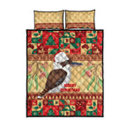 Australia Christmas Quilt Bed Set Kookaburra Santa With Gumtree
