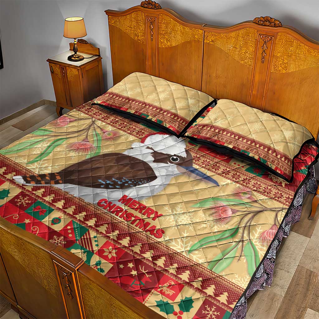 Australia Christmas Quilt Bed Set Kookaburra Santa With Gumtree