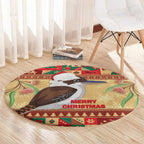 Australia Christmas Round Carpet Kookaburra Santa With Gumtree