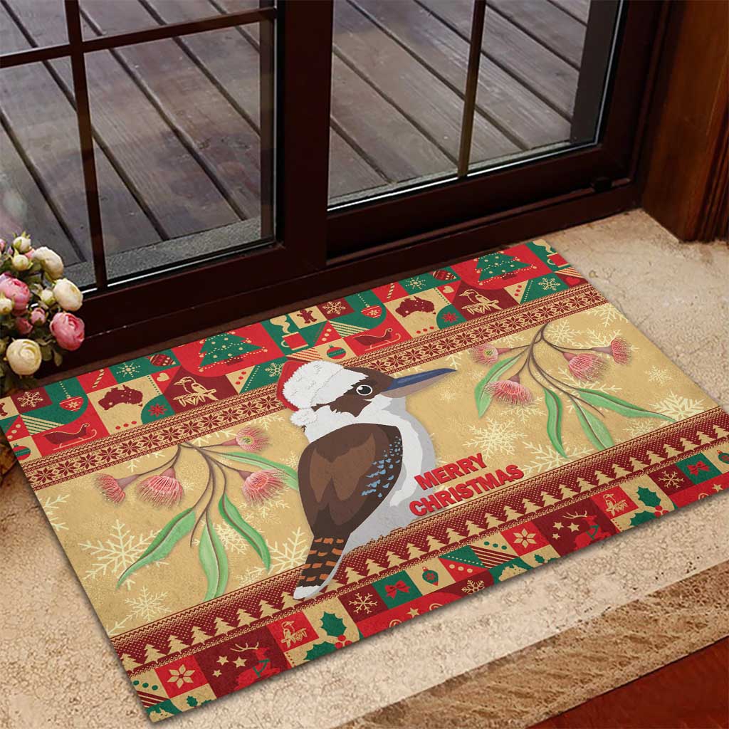 Australia Christmas Rubber Doormat Kookaburra Santa With Gumtree