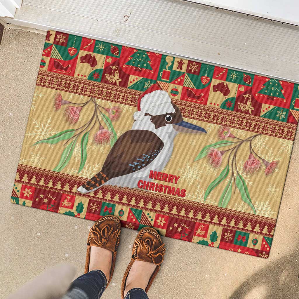 Australia Christmas Rubber Doormat Kookaburra Santa With Gumtree