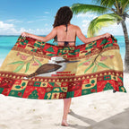 Australia Christmas Sarong Kookaburra Santa With Gumtree
