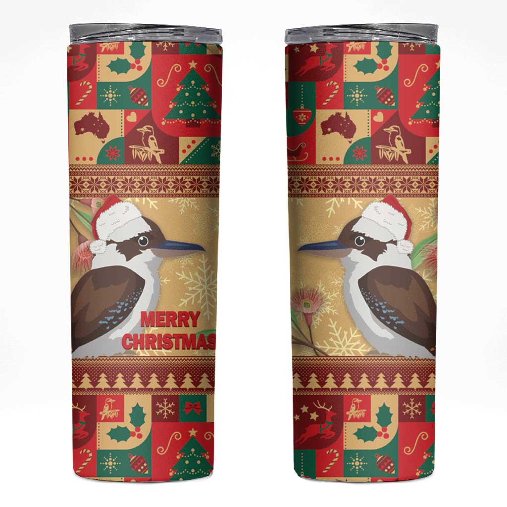 Australia Christmas Skinny Tumbler Kookaburra Santa With Gumtree