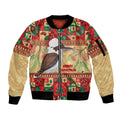 Australia Christmas Sleeve Zip Bomber Jacket Kookaburra Santa With Gumtree