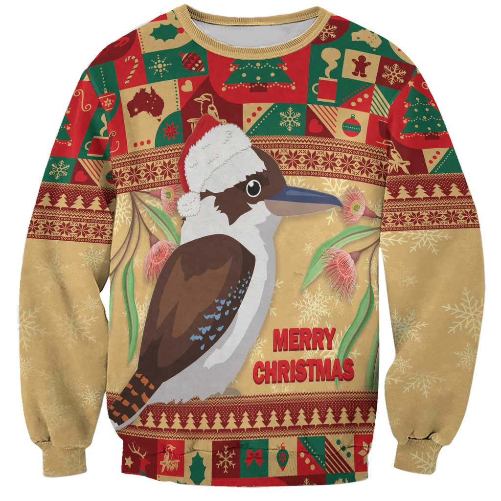 Australia Christmas Sweatshirt Kookaburra Santa With Gumtree