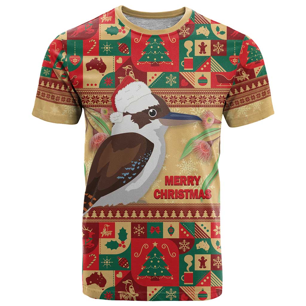Australia Christmas T Shirt Kookaburra Santa With Gumtree