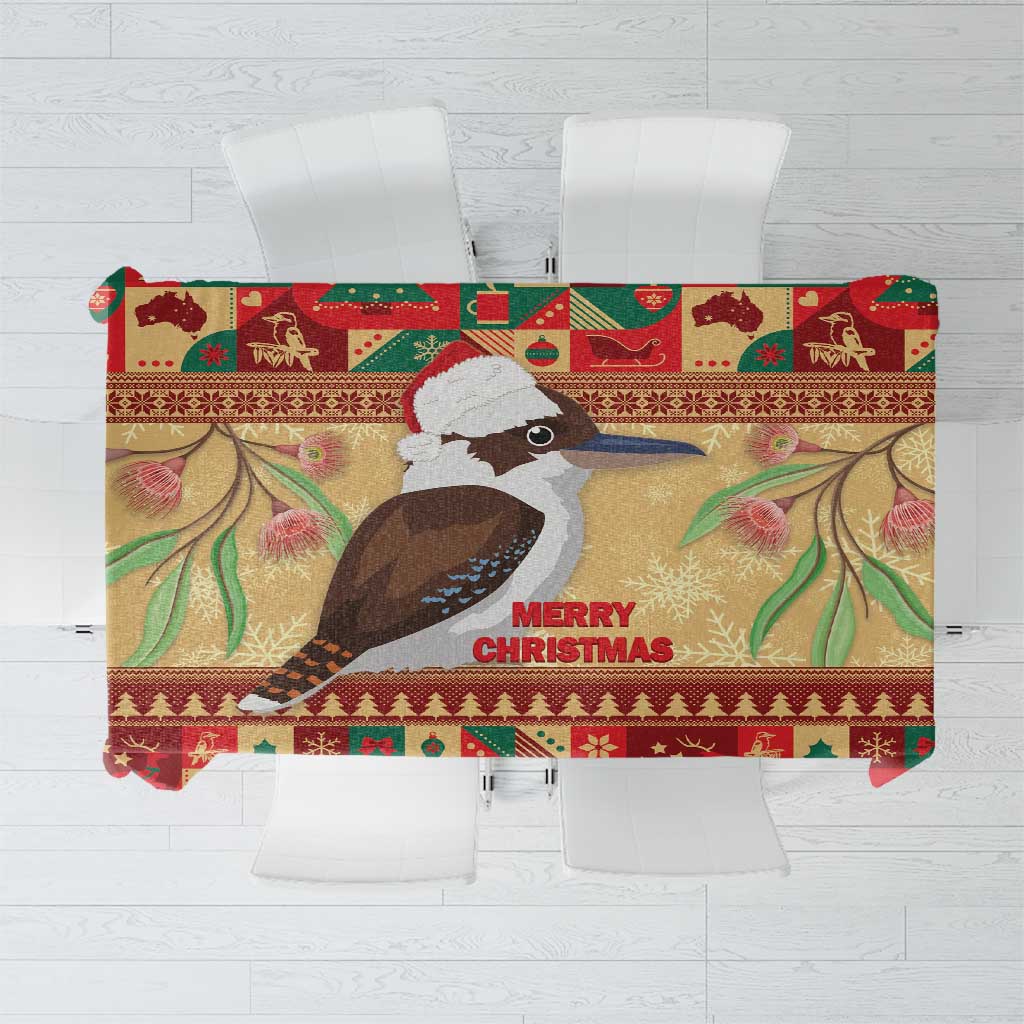 Australia Christmas Tablecloth Kookaburra Santa With Gumtree