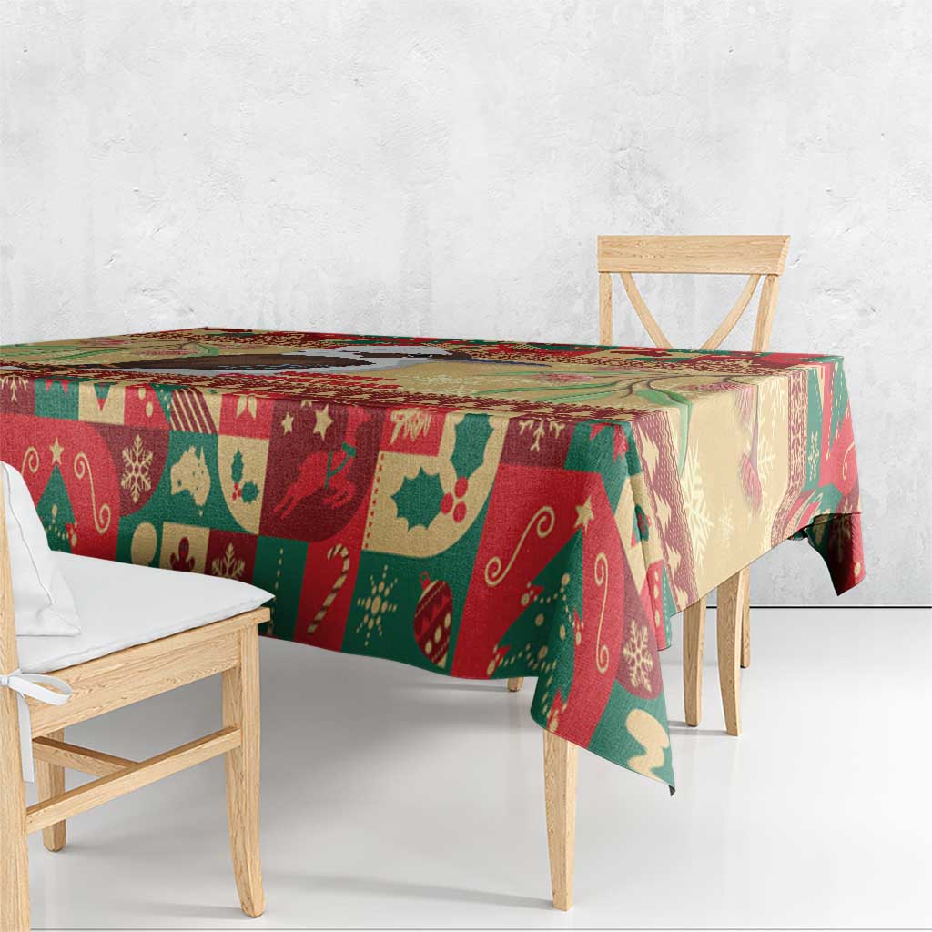 Australia Christmas Tablecloth Kookaburra Santa With Gumtree