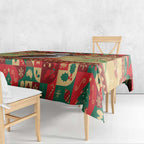Australia Christmas Tablecloth Kookaburra Santa With Gumtree