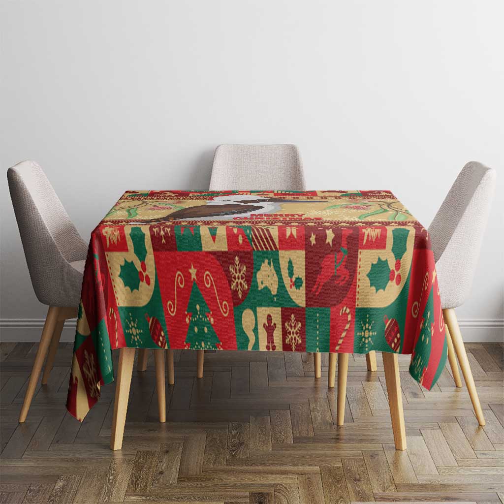 Australia Christmas Tablecloth Kookaburra Santa With Gumtree