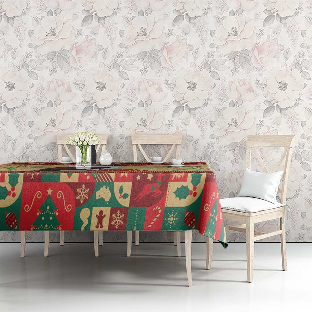 Australia Christmas Tablecloth Kookaburra Santa With Gumtree