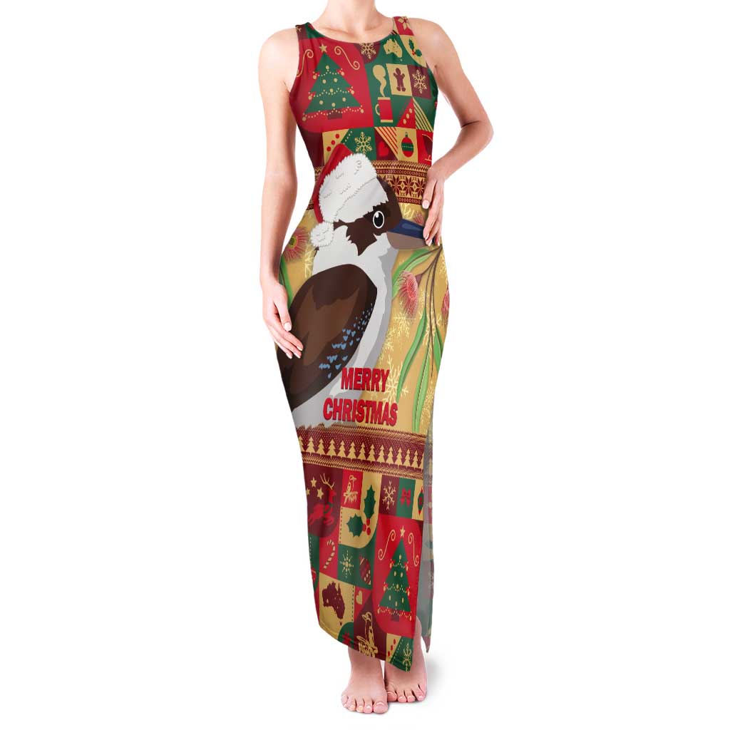 Australia Christmas Tank Maxi Dress Kookaburra Santa With Gumtree
