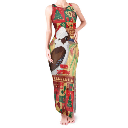 Australia Christmas Tank Maxi Dress Kookaburra Santa With Gumtree