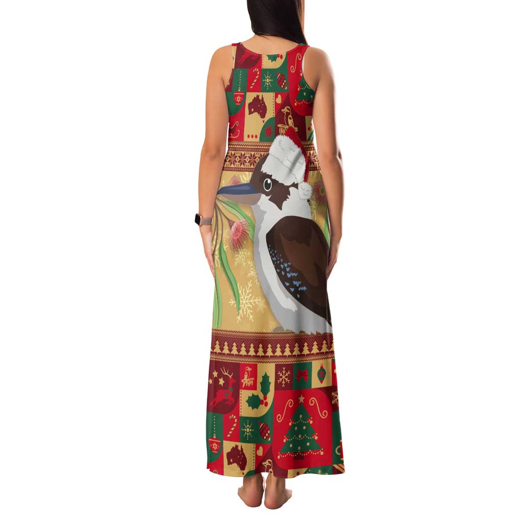 Australia Christmas Tank Maxi Dress Kookaburra Santa With Gumtree