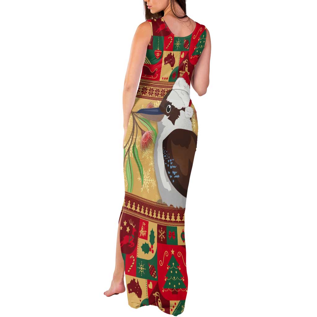 Australia Christmas Tank Maxi Dress Kookaburra Santa With Gumtree