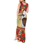 Australia Christmas Tank Maxi Dress Kookaburra Santa With Gumtree