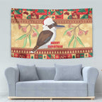 Australia Christmas Tapestry Kookaburra Santa With Gumtree